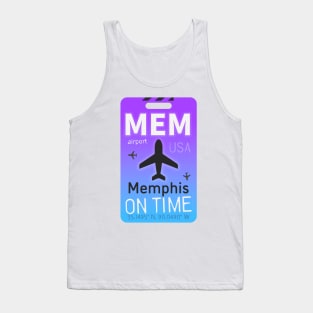 "Gateway to Graceland: MEM Airport Code Design" Tank Top